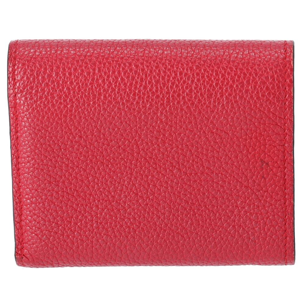 Louis Vuitton Double V Compact Trifold Wallet M64419 Ruby Red Brown Monogram - Picture 2 of 5